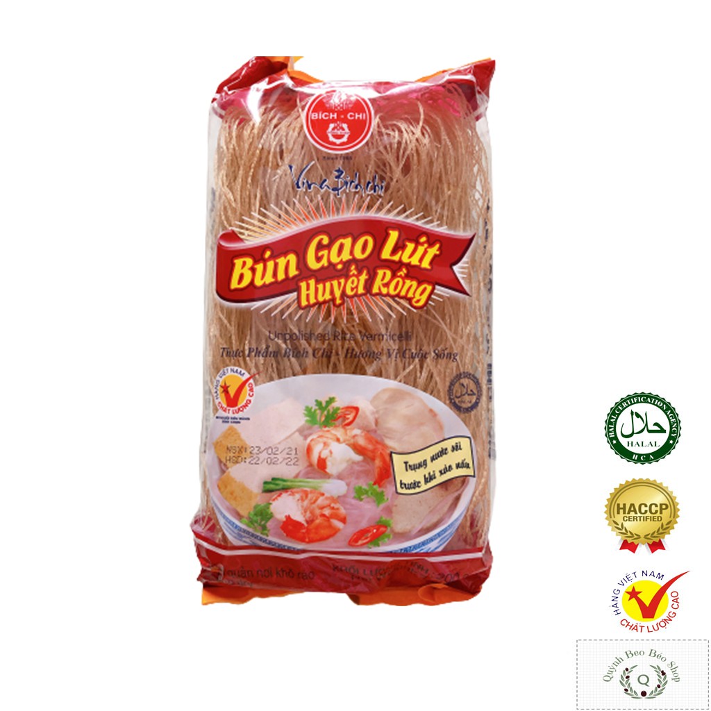 Bún gạo lứt Bích Chi (200g), bún gạo lức thực dưỡng, Eatclean