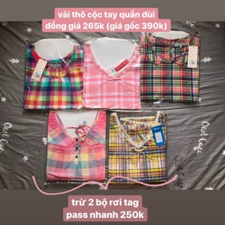 Bộ ngủ cộc Winny - vải thô (có nhiều mẫu)