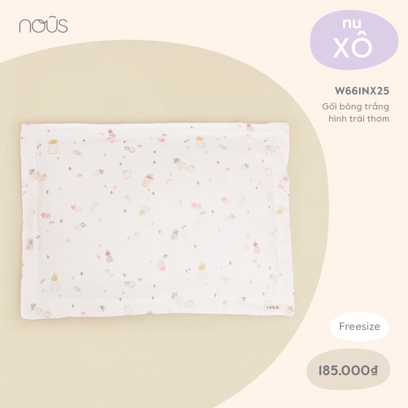 Gối Bông Nous Xô - hoạ tiết xinh xắn GB1