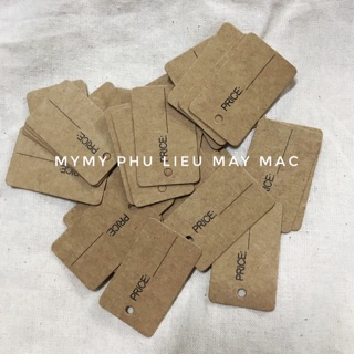 Nhãn mác giấy chữ Price - giấy Kraft