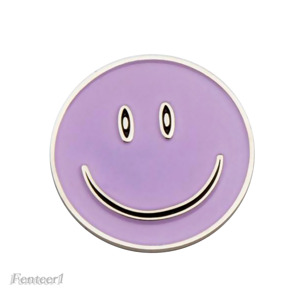 [Fenteer1] Dụng Cụ Đánh Dấu Bóng Golf Từ Tính Hình Mặt Cười Kèm Kẹp Mũ Chơi Gôn Tuyệt Vời Cho Bất Kỳ Sân