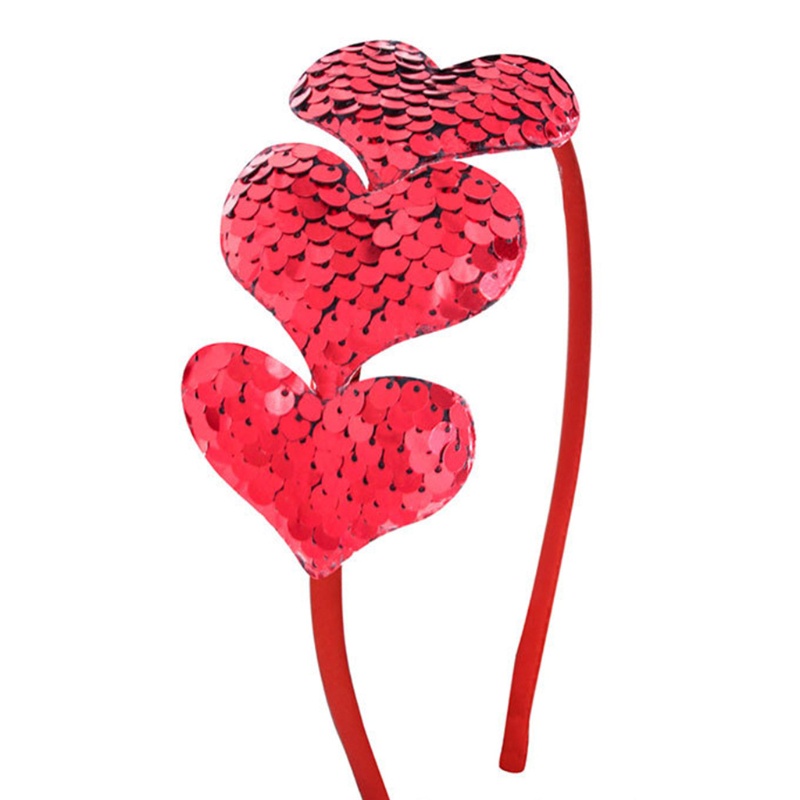 Flgo Băng Đô Cài Tóc Hình Trái Tim Đính Kim Sa Lấp Lánh Nhiều Màu Sắc Sáng Tạo Dành Cho