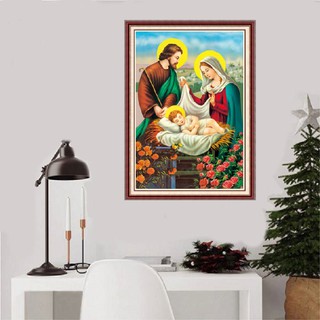 TRANH ĐÍNH ĐÁ GIA ĐÌNH CHÚA - KÍCH THƯỚC 53x76CM