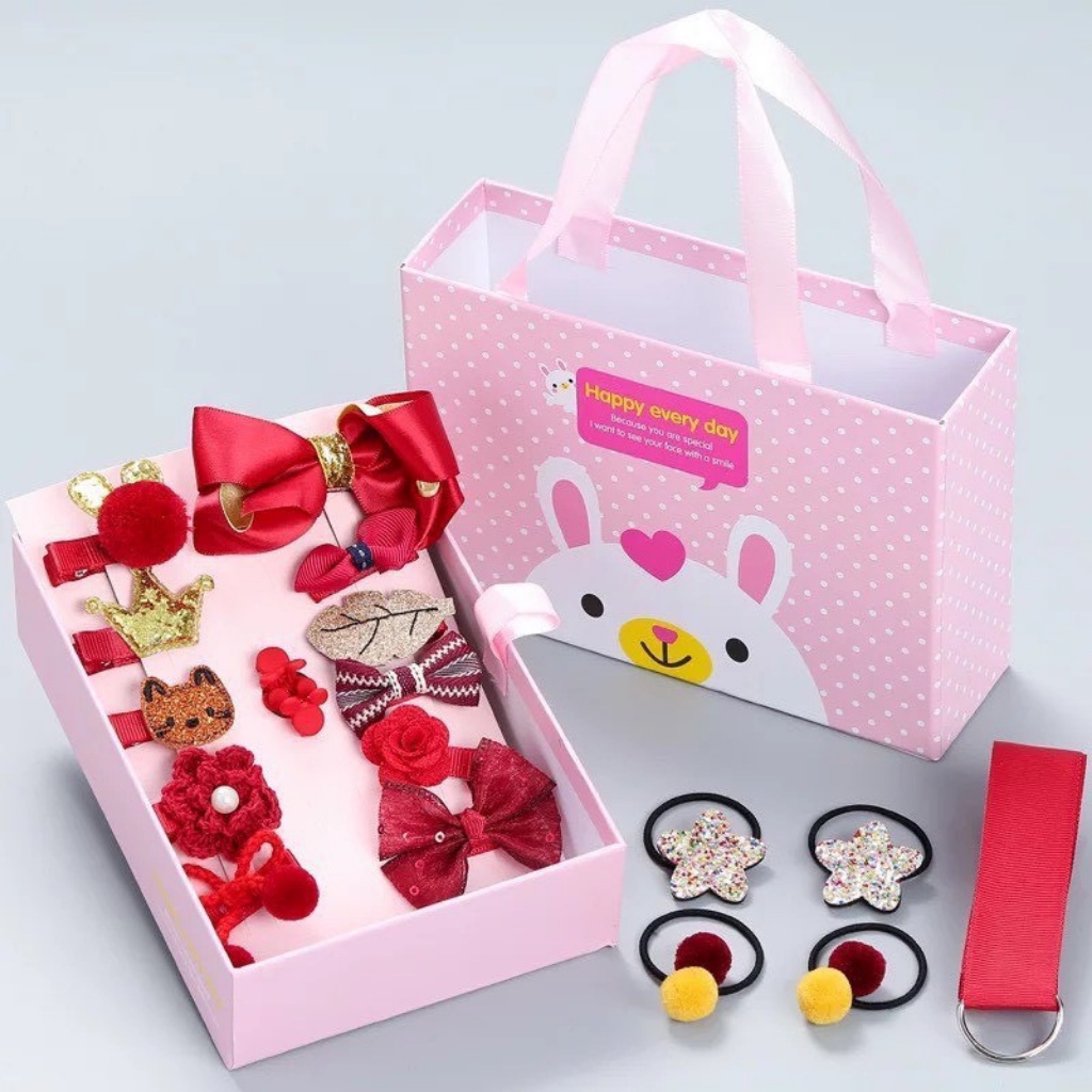 Kẹp tóc cho bé, SET 18 KẸP TÓC HÌNH SIÊU CUTE CHO BÉ GÁI