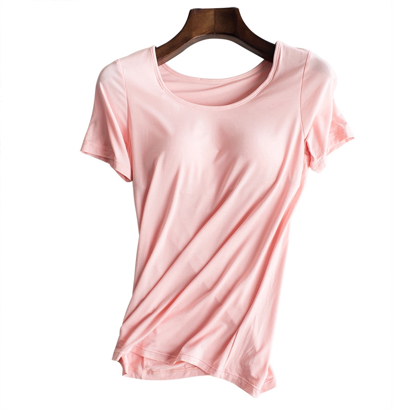 IELGY   Áo Thun Tập yoga Tay Ngắn Có Đệm Ngực Thời Trang Cho Nữ