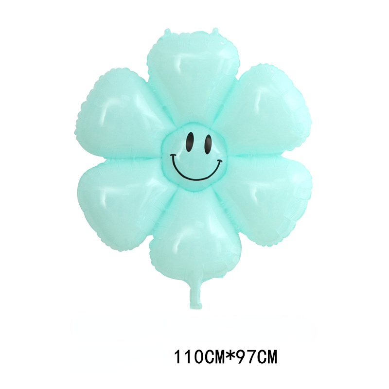 （100cm） Bong Bóng Lá Nhôm Hình Hoa Cúc / Mặt Cười / Mặt Cười Trang Trí Tiệc Sinh Nhật / Trường Mẫu Giáo
