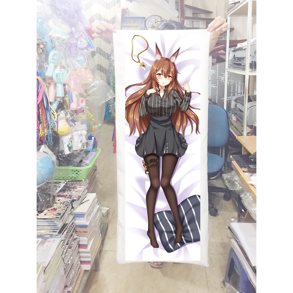 Gối ôm dài Sky Fire Arknights1mx40cm (Tặng 1 poster hoặc 1 huy hiệu)