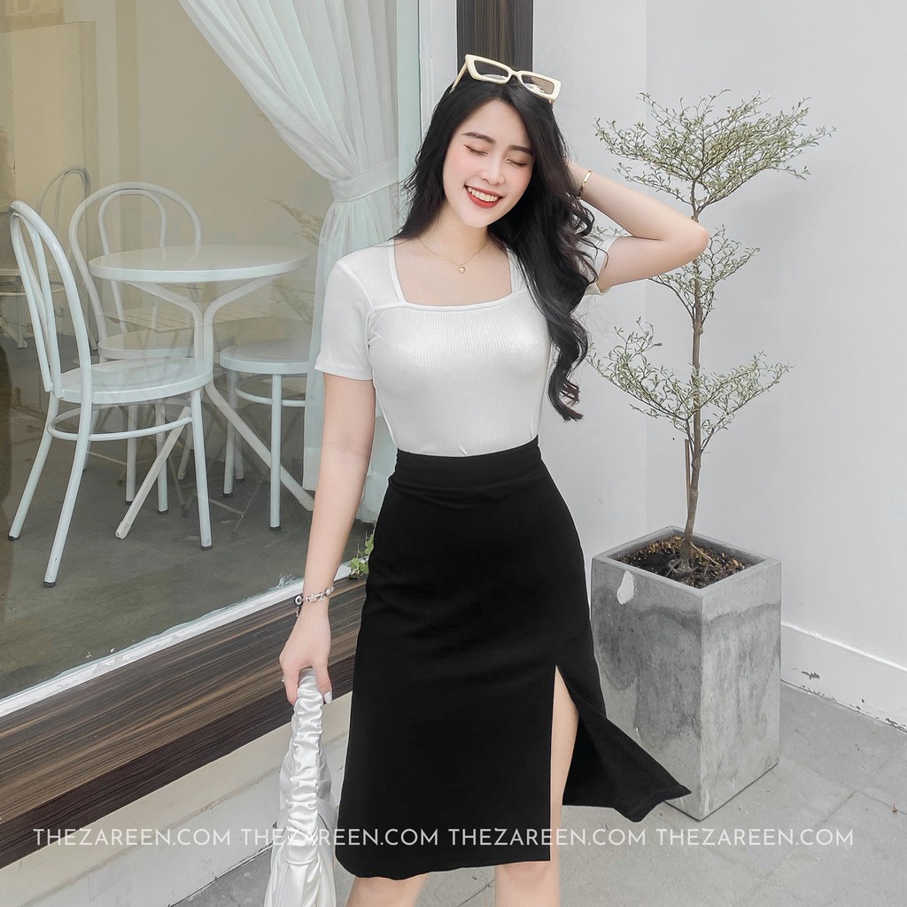 CHÂN VÁY ÔM XẺ GIỮA ĐÙI ZAREEN VAB10 | BigBuy360 - bigbuy360.vn
