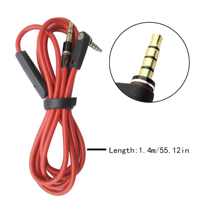 Headphone accessories Earphone Cable for Beats Mixr/Solo HD Headphones with Control Talk Volume