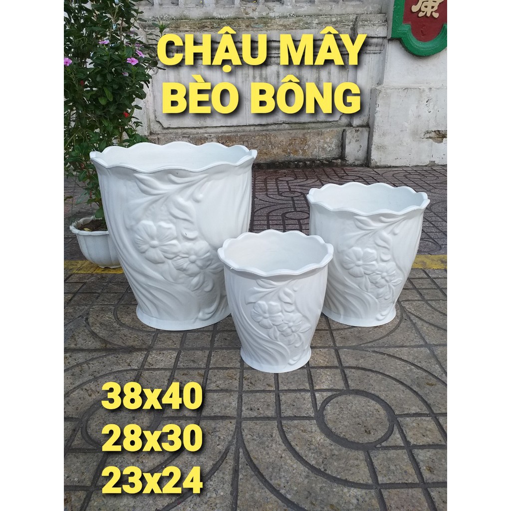 Chậu nhựa mây bèo 280