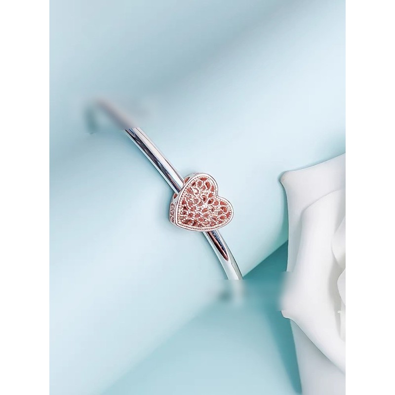 charm pan hoạ tiết cổ điển vàng hồng bạc s925 cao cấp