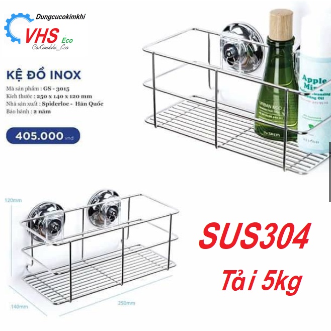 Kệ Nhà Tắm, Kệ Dán Góc Tường inox, Giá Phòng Tắm Để Đồ Đa Năng Cao Cấp [KOREA'sTechnology]