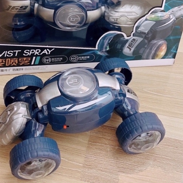 Xe Địa Hình Đồ Chơi Bánh Gập Và Xoay 360 Độ Kết Hợp Phun Sương Bằng Nhựa Abs Cao Cấp Cho Bé.