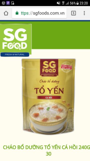 Combo 12 gói cháo tươi Sài gòn food