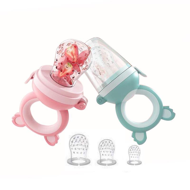 Bộ túi nhai ăn dặm chống hóc Babuu baby Nhật bản ( tặng thêm 2 núm phụ và 1 dây đeo)