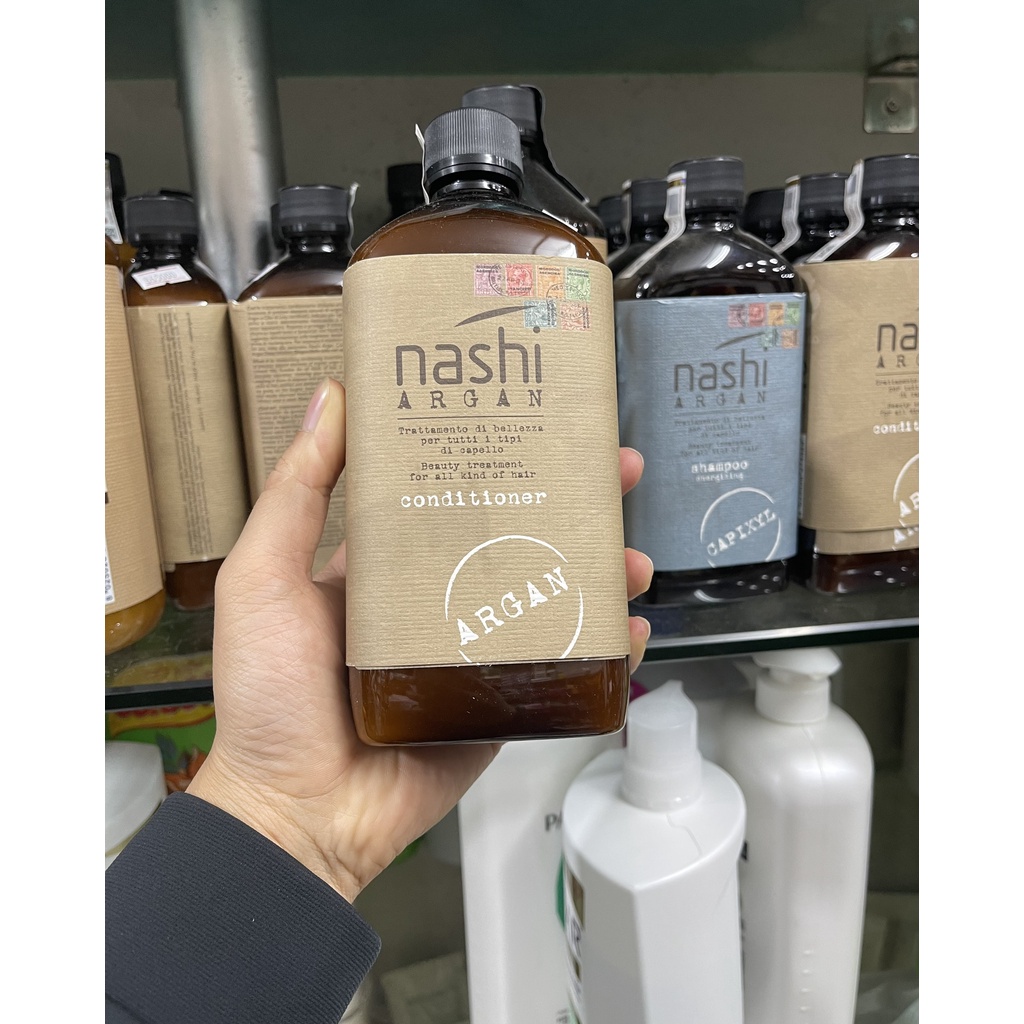 HOT CẶP DẦU GỘI XẢ PHỤC HỒI HƯ TỔN NASHI ARGAN 500ML