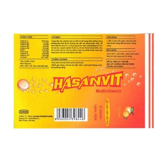 Viên sủi Hasanvit lọ 20 viên