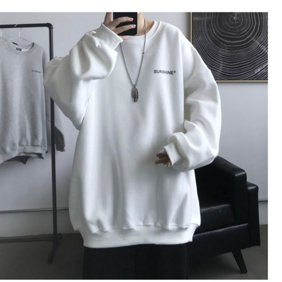 FREESHIP Áo sweater, áo nỉ in chữ nhỏ ngực 2 màu trắng đen | WebRaoVat - webraovat.net.vn