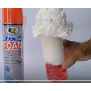 Chai keo bọt xốp cách nhiệt, chai keo bọt nở cách âm, cách nhiệt Polyurethane Foam - Nhập khẩu Thái Lan- 500cc