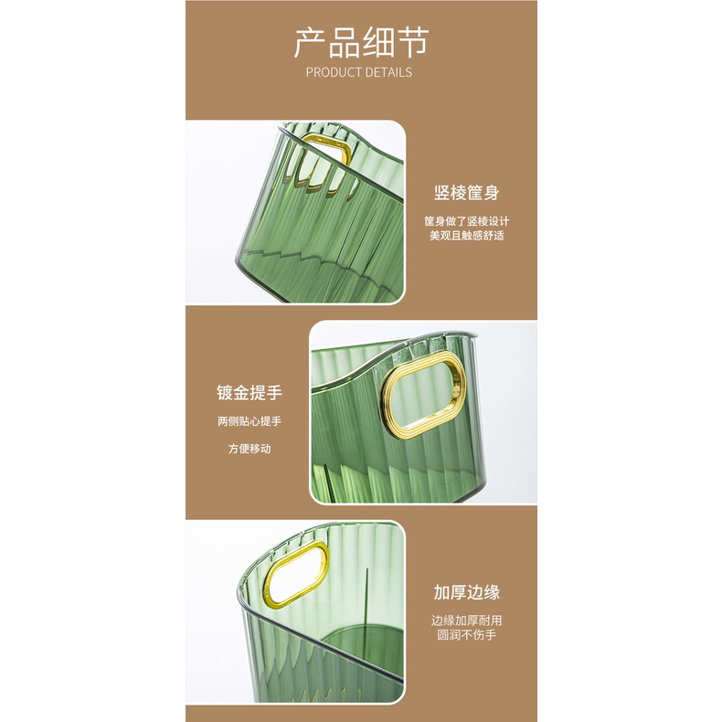 PVN49454 Hộp đựng mỹ phẩm, khay lưu trữ đồ đa năng để bàn nhựa ABS trong suốt cao cấp Giá Rẻ