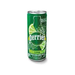 Nước Khoáng có Gas Perrier hương chanh xanh lon 250ml
