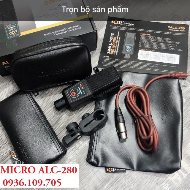 [Mã ELMS3TR giảm 7% đơn 2TR] Combo Sound Card K10-2020 Và Micro Thu Âm AQTA ALC-280