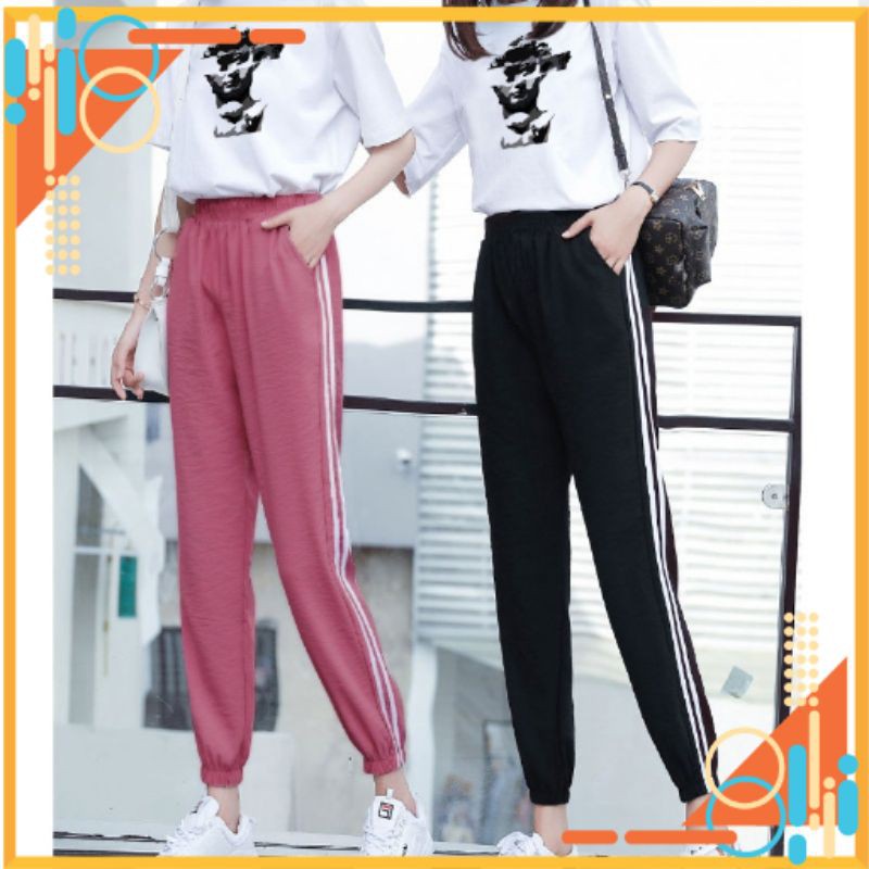 🔥HOT🔥 Đồ Bộ Legging Jogger Line Phối Thun Nam Nữ Unisex (Thể Thao, Nhà) Hình Person | BigBuy360 - bigbuy360.vn
