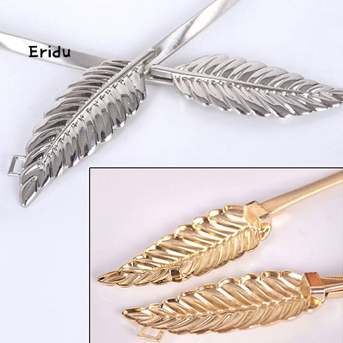 Thắt Lưng Khóa Kim Loại Hình Chiếc Lá Phong Cách Vintage