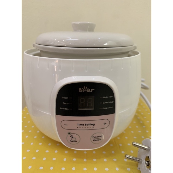 NỒI NẤU CHÁO CHẬM , CHƯNG YẾN HÃNG BEAR 0,8 LÍT SỊN