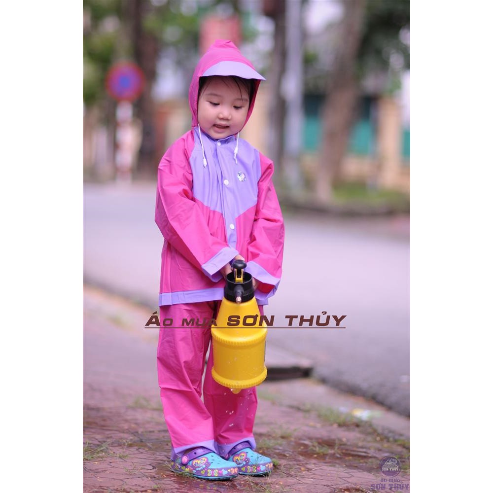 Áo mưa trẻ em Sơn Thủy cao cấp hình thú đáng yêu cho bé 4-10 tuổi (bé trai, bé gái)