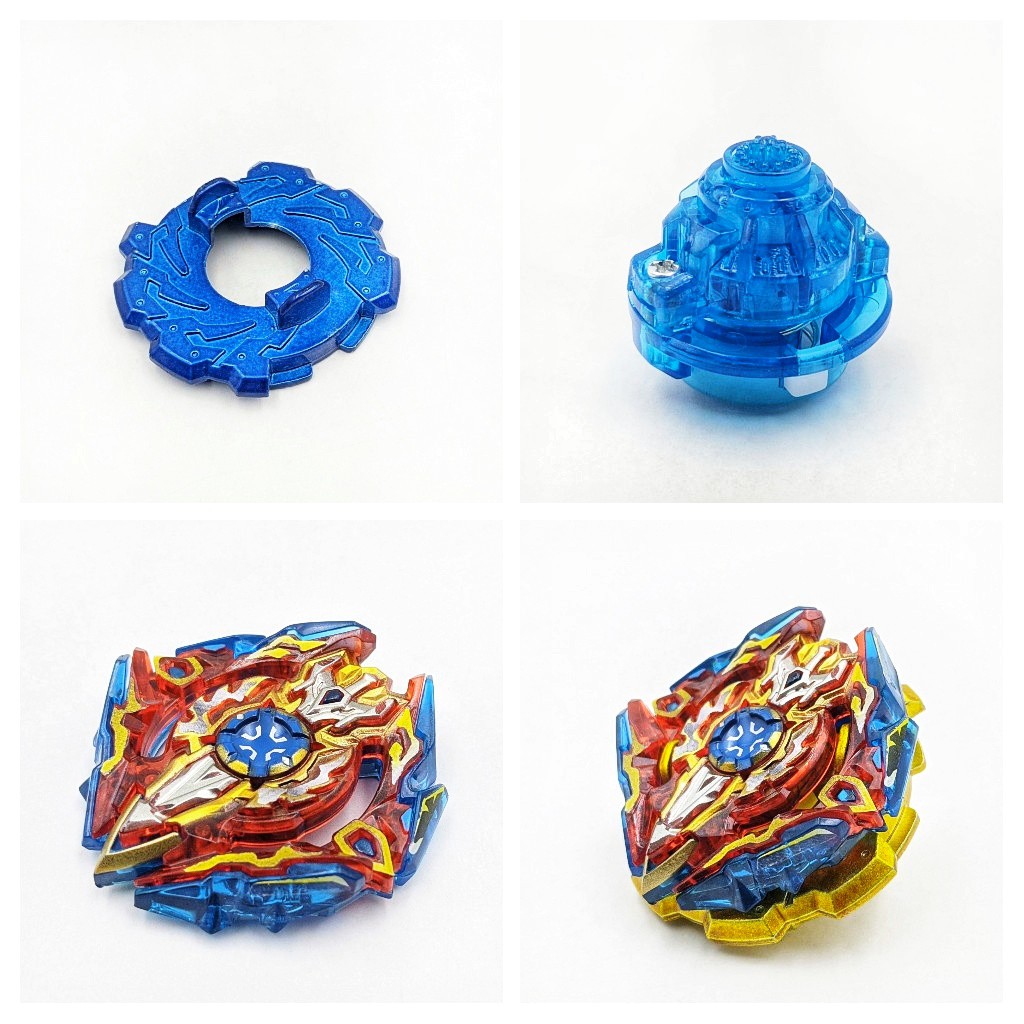 Bộ 4 Con quay BeyBlade + 3 Tay phóng + Sàn đấu - Con quay vòng xoay thần tốc