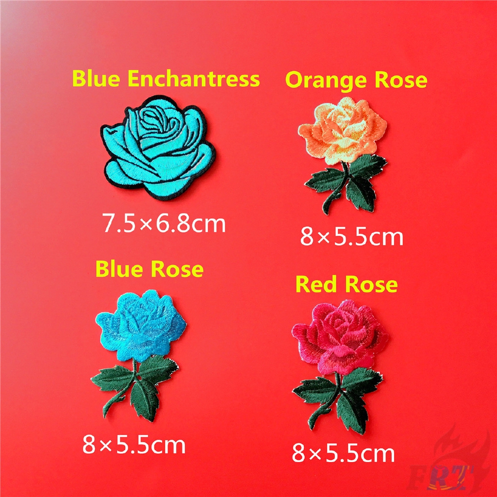 ☸ Blue Enchantress / Rose Patch ☸ 1Pc Diy Sew on Iron on Badge Patches Apparel Appliques