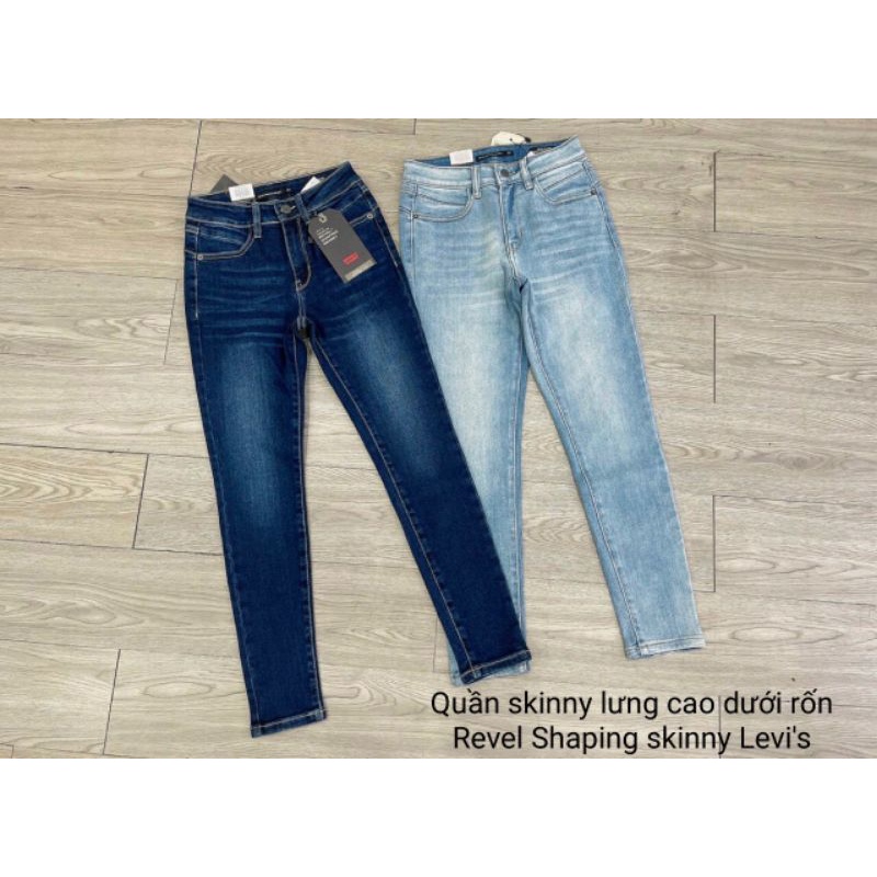Quần jean skinny nữ lưng vừa 9tấc jean co giãn L.e.v.i.s mid rise-hàng xuất xịn