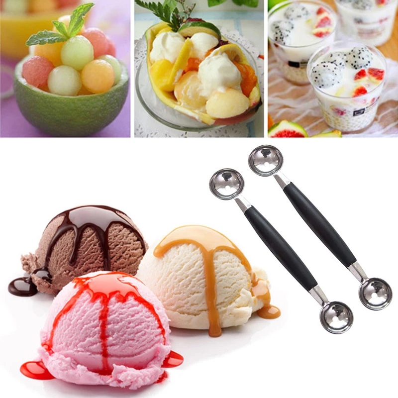 Muỗng Múc Kem Viên Tròn Bằng Thép Không Gỉ 304