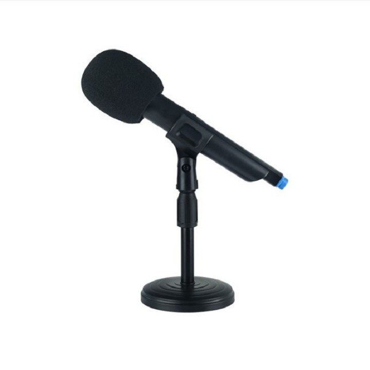 Giá Đỡ Micro Để Bàn, Giá Mic Thu Gọn - Điều Chỉnh Cao 35cm Thấp 19cm - Micro Cổ Xoay 360 Độ