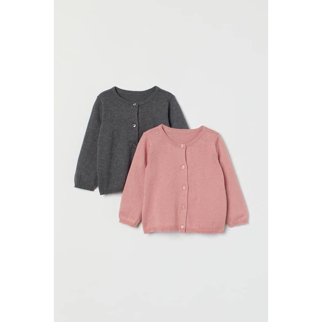 Set 2 áo cardigan bé gái HM