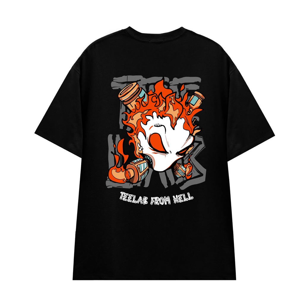 Áo thun tay lỡ 194SHOP vải coton dày dặn, co dãn, form rộng - Teelab From Hell