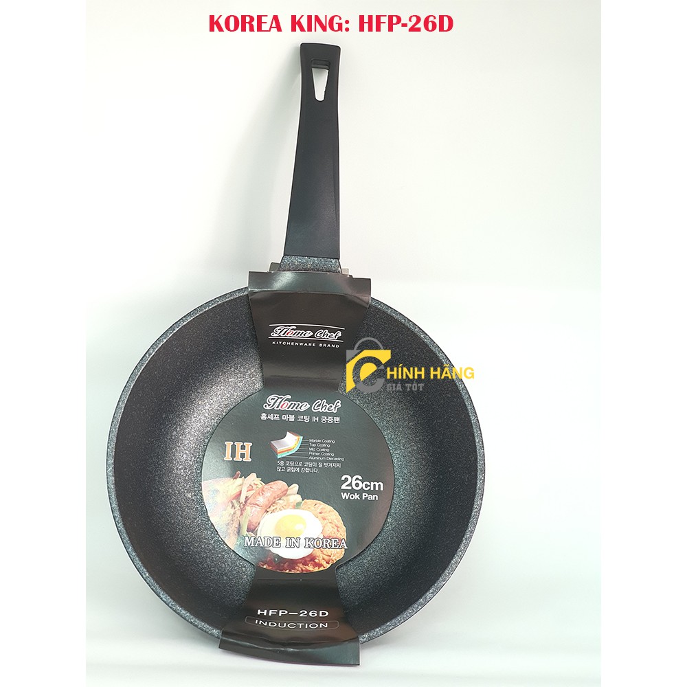 Chảo Đá Hoa Cương Home Cheft HFP-26D (Sử Dụng Bếp Từ )