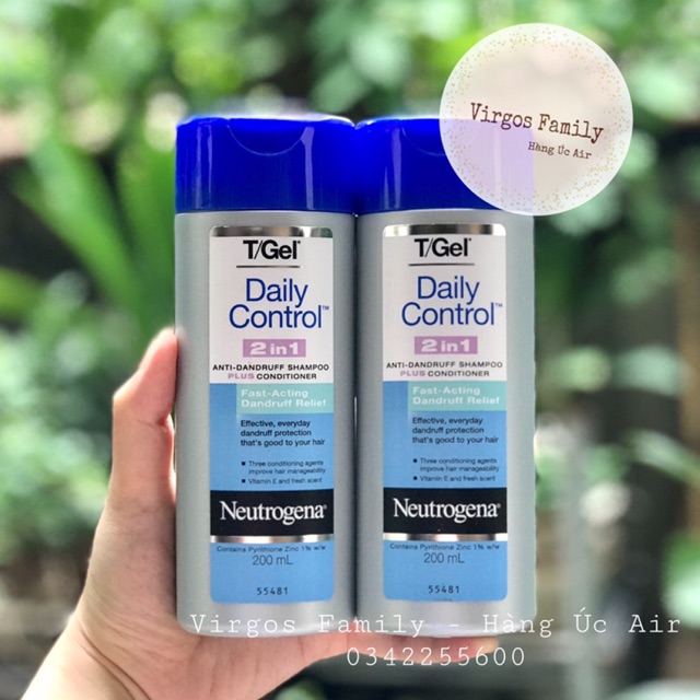 Dầu Gội Xả TGel Neutrogena Daily Control 2 In 1 200ml