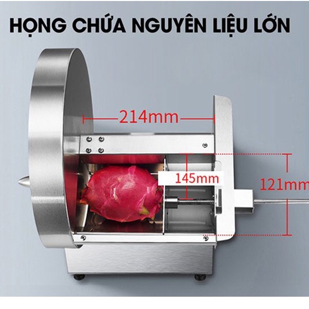 Máy Thái Rau Củ Quả Chạy Điện Máy Cắt Lát Hoa Quả Sấy Có Thể Điều Chỉnh Độ Dày 0-15mm Chạy Điện Quay Tay 2in1