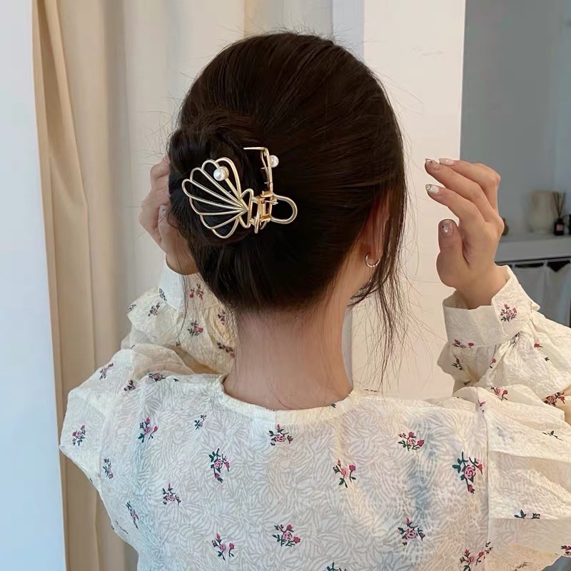 XẢ HÀNG-  Kẹp tóc gắp kim loại trơn style Hàn Quốc