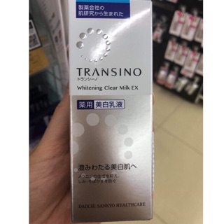 Sữa dưỡng trắng da trị nám Whitening Clear Milk Transino 120ml