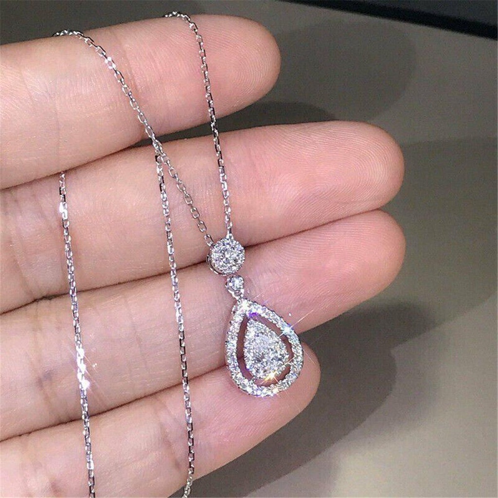 NEXTVN Vòng cổ Bạc Mặt Đá Sapphire