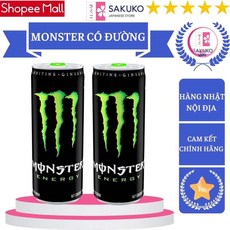 Nước tăng lực MONSTER 355ml - [Hàng Nhật Nội Địa]