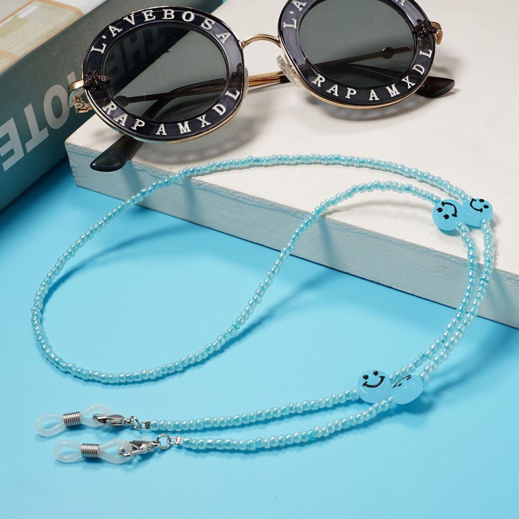 Dây Đeo Mắt Kính Chống Thất Lạc Bằng Acrylic Màu Kẹo Họa Tiết Hoạt Hình Dễ Thương Cho Nữ