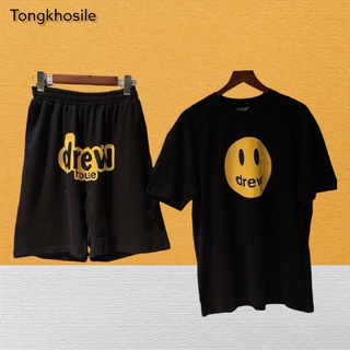 Đồ bộ nam , bộ hè thể thao nam in hình mặt cười drew hot trend BSR21