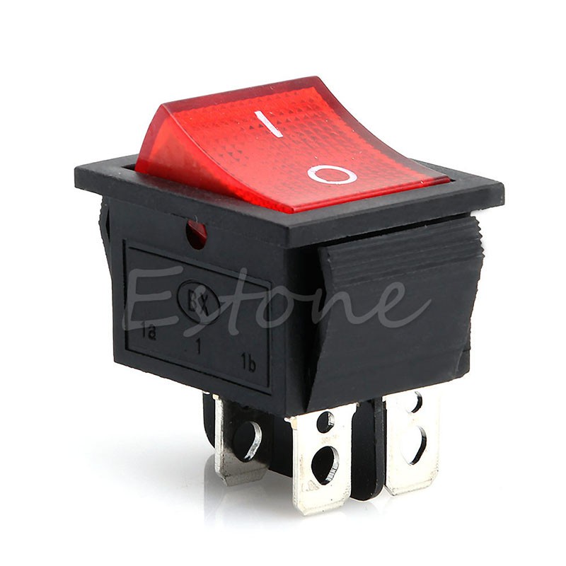 Set 10 Công Tắc Đèn Kcd4-201N 4 Pin On / Off 2 Vị Trí 250v Dpst 1 / 5 / 10 Cái