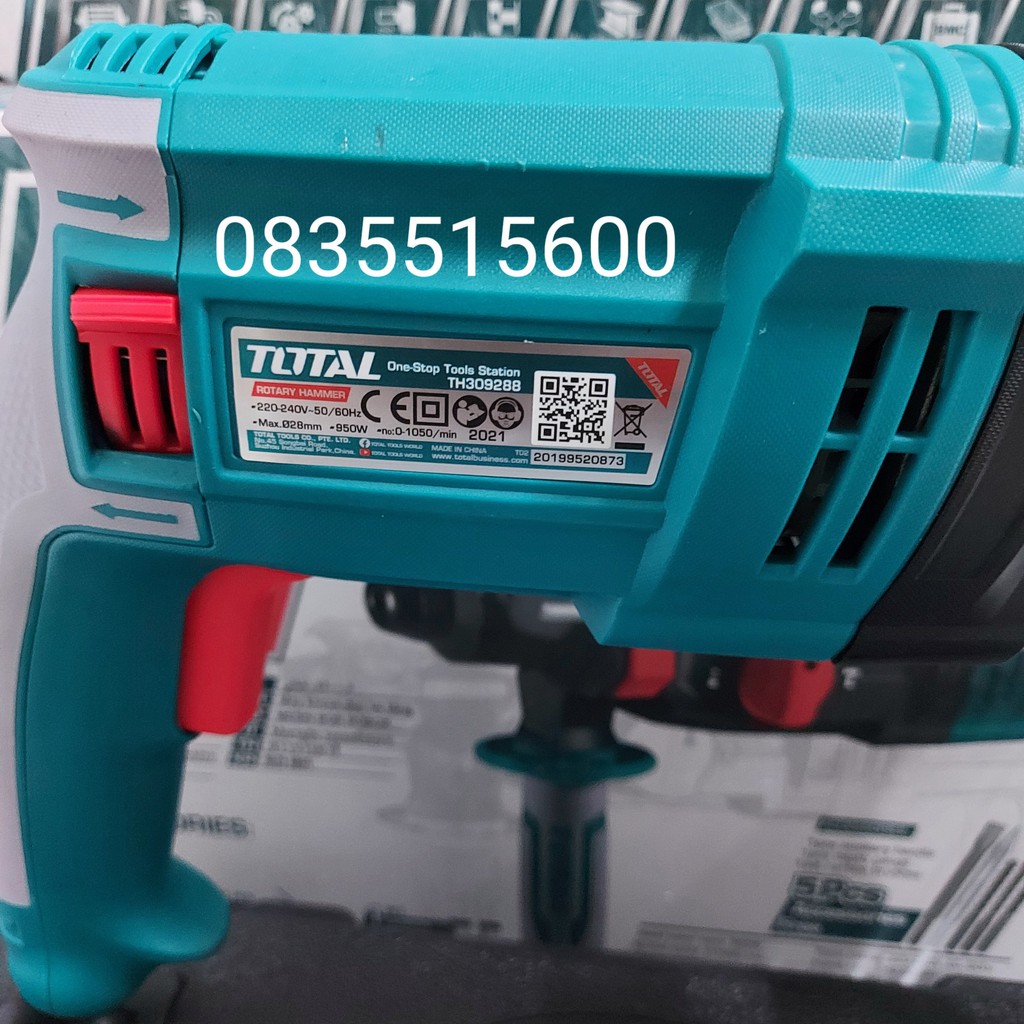 MÁY KHOAN BÊ TÔNG 950W TOTAL TH309288  MÁY KHOAN BA CHỨC NĂNG TOTAL  KHOAN CÔNG TRÌNH