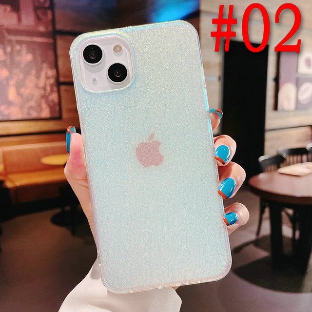 Samsung S21 Ultra S20 Plus Note 20 10 S10 S21+ S20+ S10+ S8+4G 5G Transparent Glitter Shockproof Hard Phone Back Case
