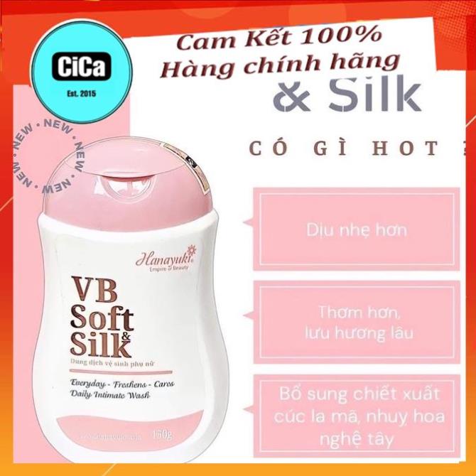 Dung Dịch Vệ Sinh Phụ Nữ Hana Yuki Hana Soft Silk + VB Soft Silk Mẫu Mới-Cica Cosmetic